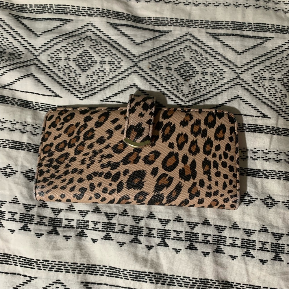 leopard print wallet